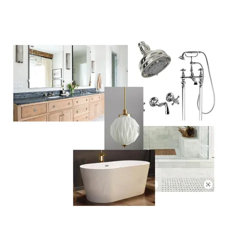 404 Third Ave Master Bath Interior Design Mood Board by alexnihmey on Style Sourcebook