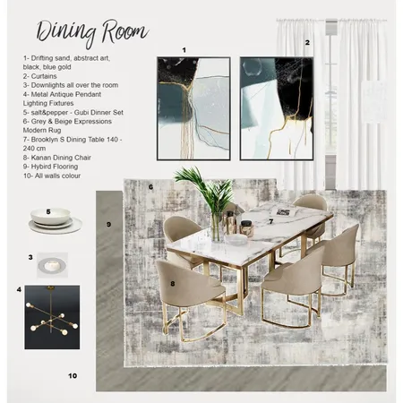 Dining Room Interior Design Mood Board by MINA DESIGN STUDIO on Style Sourcebook