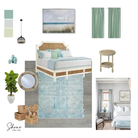 coastal bedroom Interior Design Mood Board by Shonointeriors on Style Sourcebook