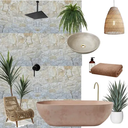 Relaxation Bath Interior Design Mood Board by Fleur Design on Style Sourcebook