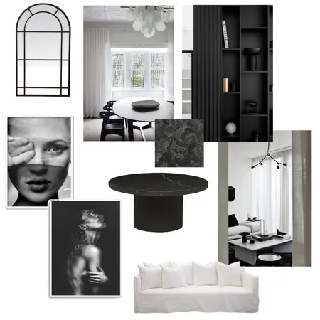 achromatic Interior Design Mood Board by angelinaruso on Style Sourcebook