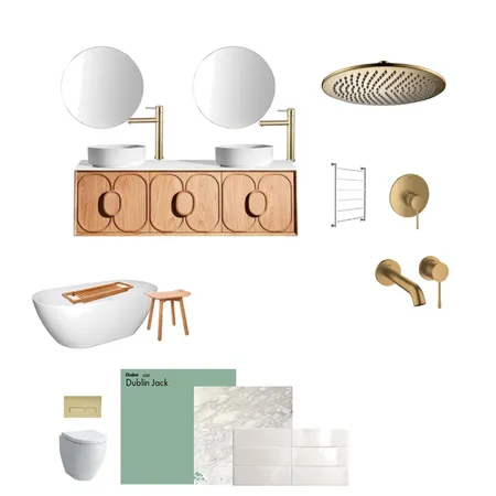 Home bathroom Interior Design Mood Board by Inspired Design Co on Style Sourcebook