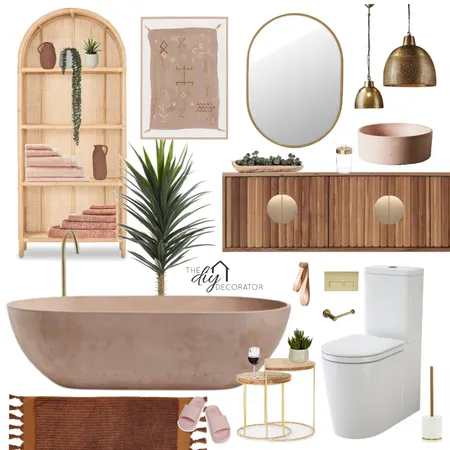 Moroccan bathroom Interior Design Mood Board by Thediydecorator on Style Sourcebook