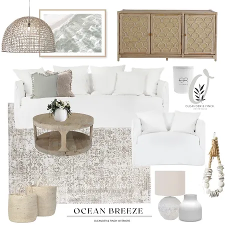 Ocean Breeze Interior Design Mood Board by Oleander & Finch Interiors on Style Sourcebook