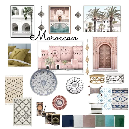Moroccan influences mood board Interior Design Mood Board by chrisblampied on Style Sourcebook