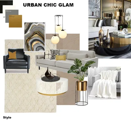 urban chic glam Interior Design Mood Board by tillynesh on Style Sourcebook