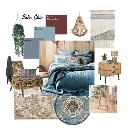 Bohemian Bedroom Interior Design Mood Board by Becjjones on Style Sourcebook