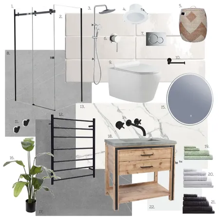 Bathroom Interior Design Mood Board by SammyClose on Style Sourcebook