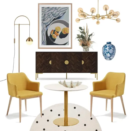 Sunshiney Dining Interior Design Mood Board by Studio Cloche on Style Sourcebook