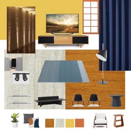 Family Lounge Sample Board Interior Design Mood Board by Sketchen on Style Sourcebook