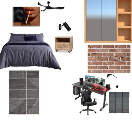 Dimitri's bedroom Interior Design Mood Board by Santigy on Style Sourcebook