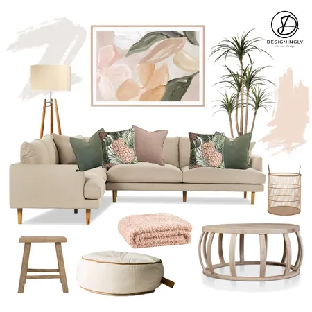 Pastels and Green Interior Design Mood Board by Designingly Co on Style Sourcebook