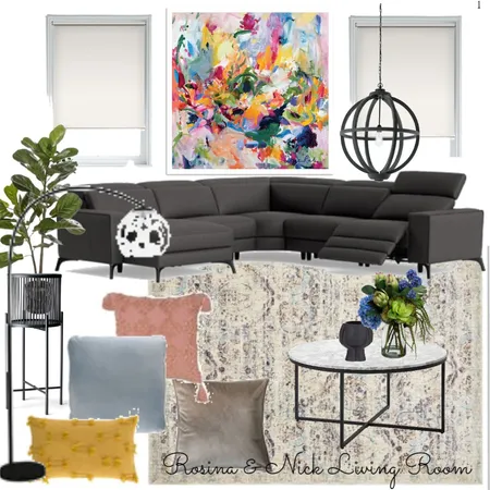 Living Room for Rosina and Nick Interior Design Mood Board by Natalie Gardner on Style Sourcebook