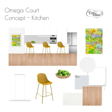 Omega Court Kitchen Interior Design Mood Board by Fur Elise Interiors on Style Sourcebook