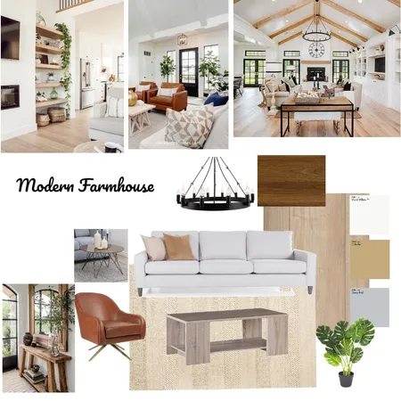 Modern Farmhouse Mood Board Interior Design Mood Board by dahlyadesign on Style Sourcebook