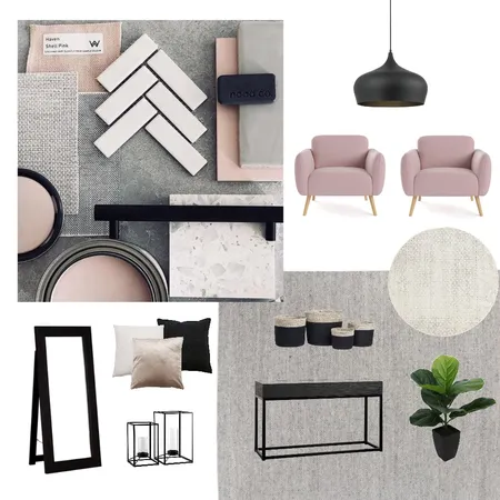 Pinky Grey Interior Design Mood Board by VictoriaEdesigner on Style Sourcebook