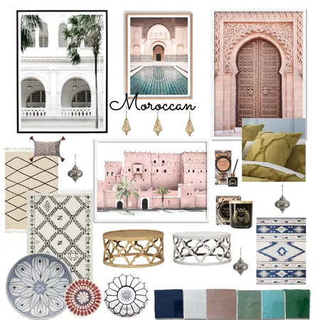 Moroccan influences mood board v 3 Interior Design Mood Board by chrisblampied on Style Sourcebook