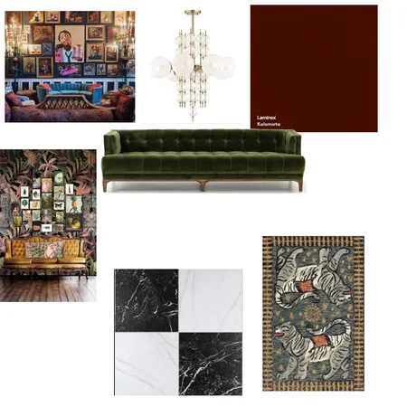 Maximalist Living Space Interior Design Mood Board by dawntoya on Style Sourcebook