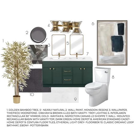 BATHROOM Interior Design Mood Board by Edwardsol on Style Sourcebook