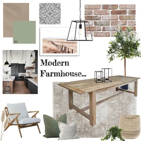 Modern Farmhouse Interior Design Mood Board by Breannen-Faye Guegan-Hill on Style Sourcebook