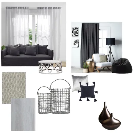 achromatic Interior Design Mood Board by TARANA on Style Sourcebook