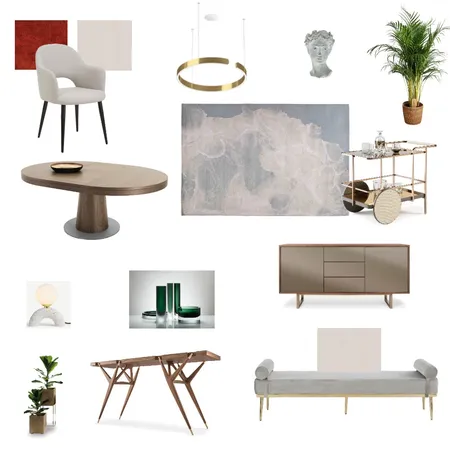 Module 9 Dining room edit Interior Design Mood Board by ishigoel on Style Sourcebook