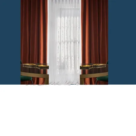 Curtain on Blue Wall Interior Design Mood Board by Darkoaah on Style Sourcebook