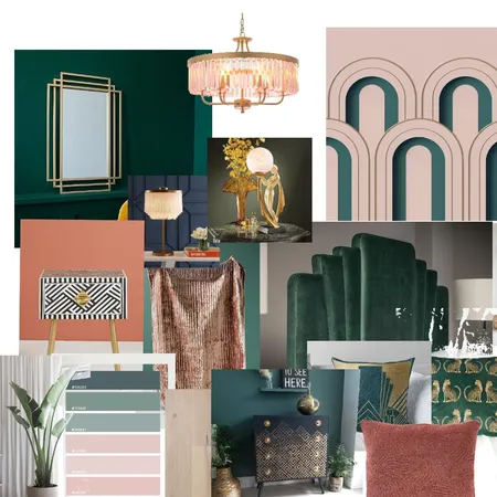 art deco bedroom Interior Design Mood Board by sallyanne on Style Sourcebook