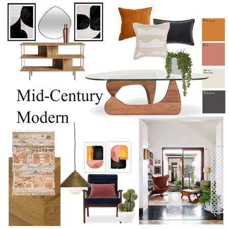 midcentury modern Interior Design Mood Board by zoemaker on Style Sourcebook