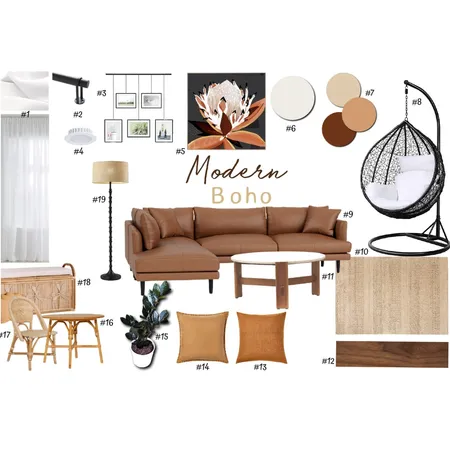 Modern Boho Interior Design Mood Board by Seion Interiors on Style Sourcebook