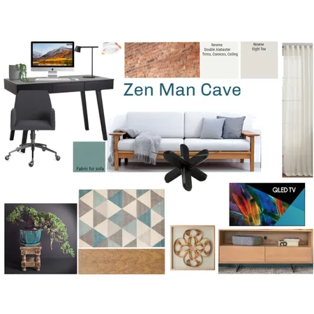 Zen Man Cave Interior Design Mood Board by Seion Interiors on Style Sourcebook
