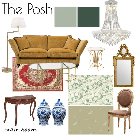 The Posh - Main Room Interior Design Mood Board by RLInteriors on Style Sourcebook
