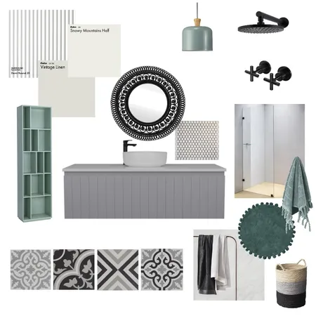 Module 10 Part C Bathroom Interior Design Mood Board by CamilleArmstrong on Style Sourcebook