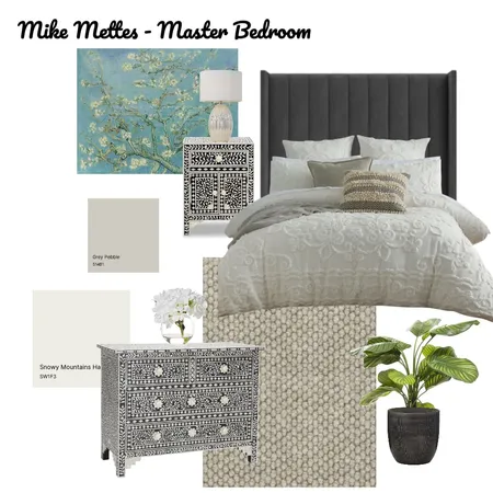 Mike Mettes Master Bedroom Interior Design Mood Board by LesleyTennant on Style Sourcebook