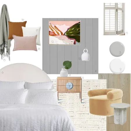 Guest Bedroom Interior Design Mood Board by Demé Interiors on Style Sourcebook