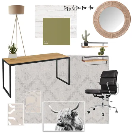 Cozy Office For Her Interior Design Mood Board by Britnie on Style Sourcebook