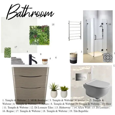 Bathroom Interior Design Mood Board by KlaraG on Style Sourcebook