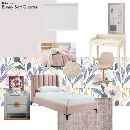 Snowdon Av Girls room concept Interior Design Mood Board by adifalach on Style Sourcebook