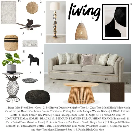 living Interior Design Mood Board by charu on Style Sourcebook