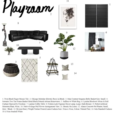playroom f Interior Design Mood Board by charu on Style Sourcebook