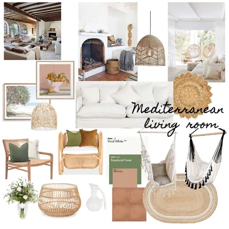 Mediterranean living room Interior Design Mood Board by LT construct on Style Sourcebook