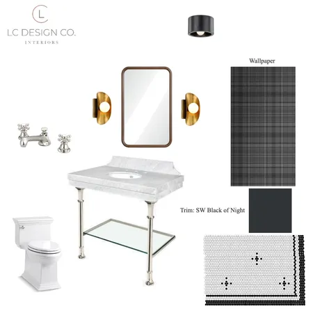 Battigellipowderroom Interior Design Mood Board by LC Design Co. on Style Sourcebook