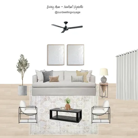 Living Area - Neutral Vignette Interior Design Mood Board by Casa Macadamia on Style Sourcebook