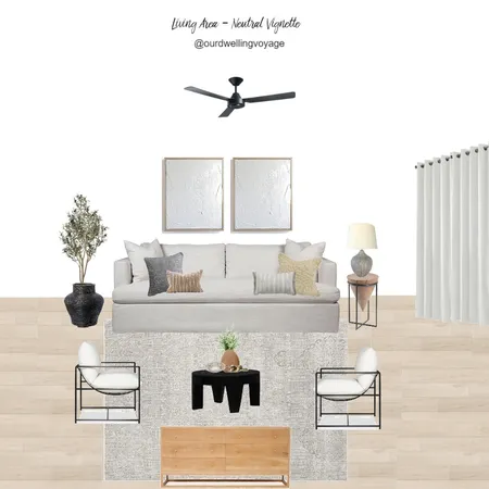 Living Area - Neutral Vignette 3 Interior Design Mood Board by Casa Macadamia on Style Sourcebook