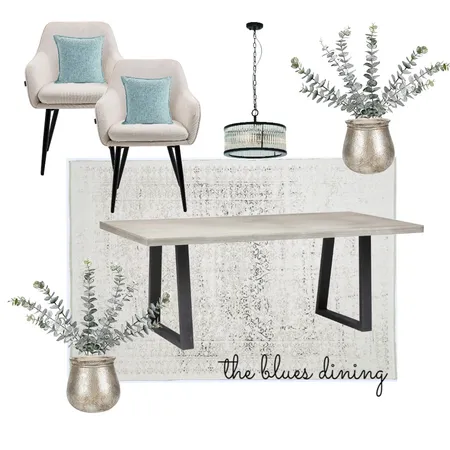 The Blues Dining Interior Design Mood Board by creative grace interiors on Style Sourcebook