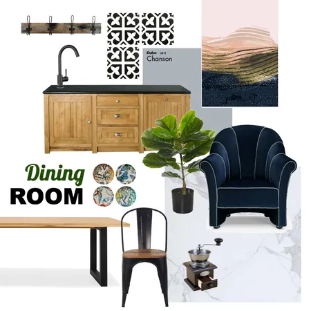 Dining Room Interior Design Mood Board by JULIA DENISOVA on Style Sourcebook