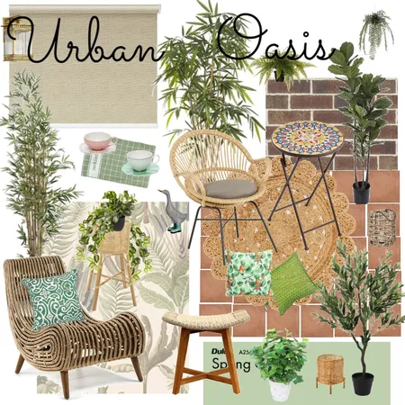 Balcony - Urban Oasis Interior Design Mood Board by SVETLANA OWALA on Style Sourcebook
