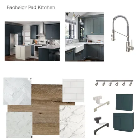 Bachelor Pad - Kitchen (Lagoon) Interior Design Mood Board by AlineGlover on Style Sourcebook