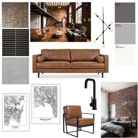 Industrial Interior Interior Design Mood Board by Keely Styles on Style Sourcebook