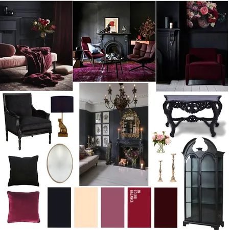 Gothic Aesthetic Interior Design Mood Board by Katie Anne Designs on Style Sourcebook